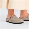 Birkenstock Boston Braided Suede Leather - Taupe